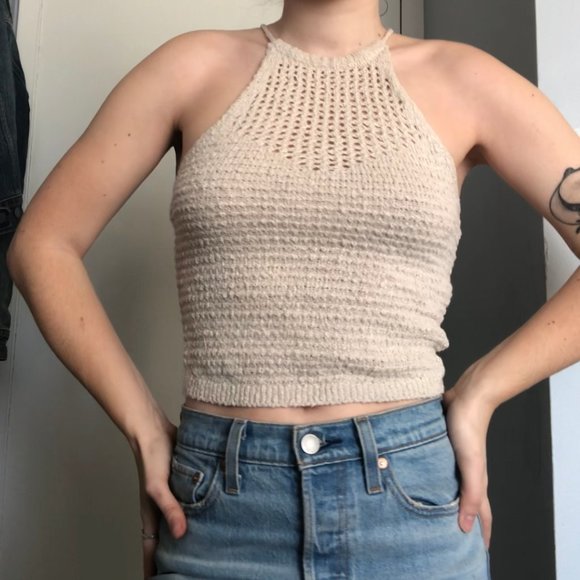 Boho Knit Halter- top - Picture 3 of 5